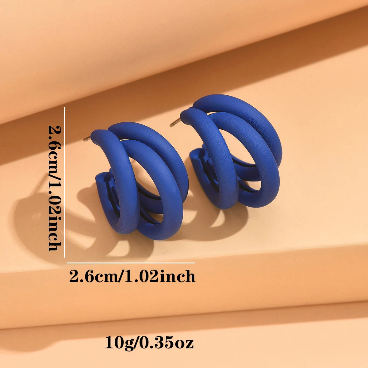 Elegant Gold Color Circled Hoop Earring